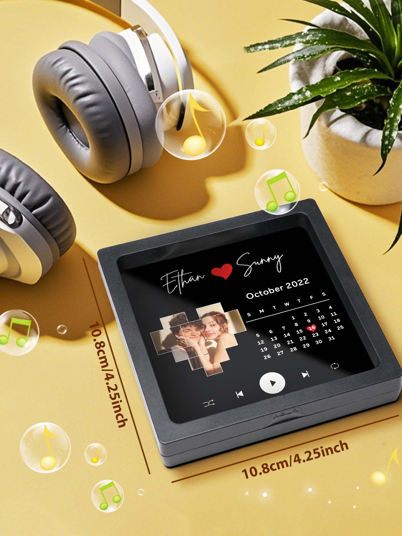 Memory Magnet™ – Personalized Photo Calendar with Music | Unique Gift for Family