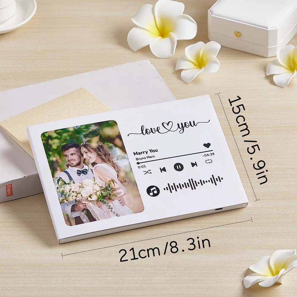 Personalized Video Greeting Card – Custom Video Brochure & Video Book Gift for Your Lover. Upload Your Video for a Unique, Memorable Surprise!