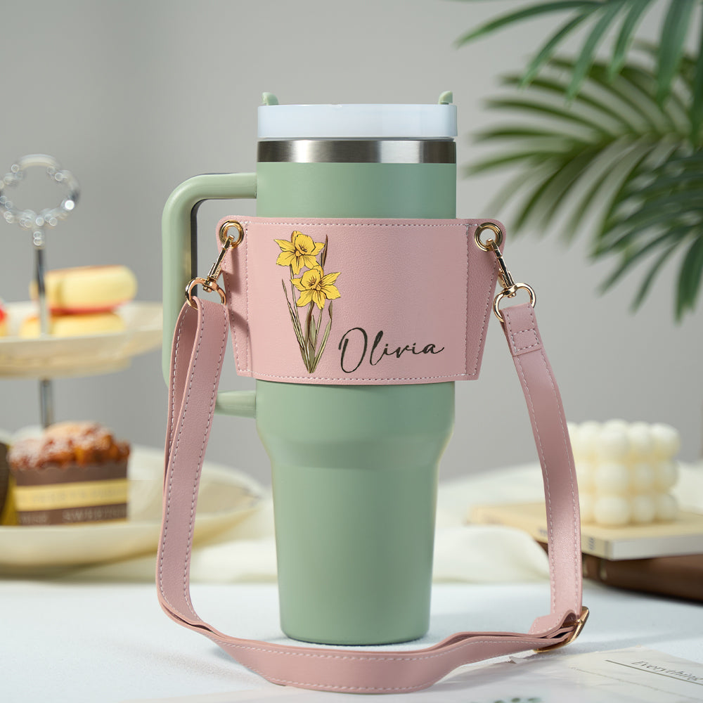 Bloom Bottle Carrier™ – Personalized Birth Flower Bag | Gift