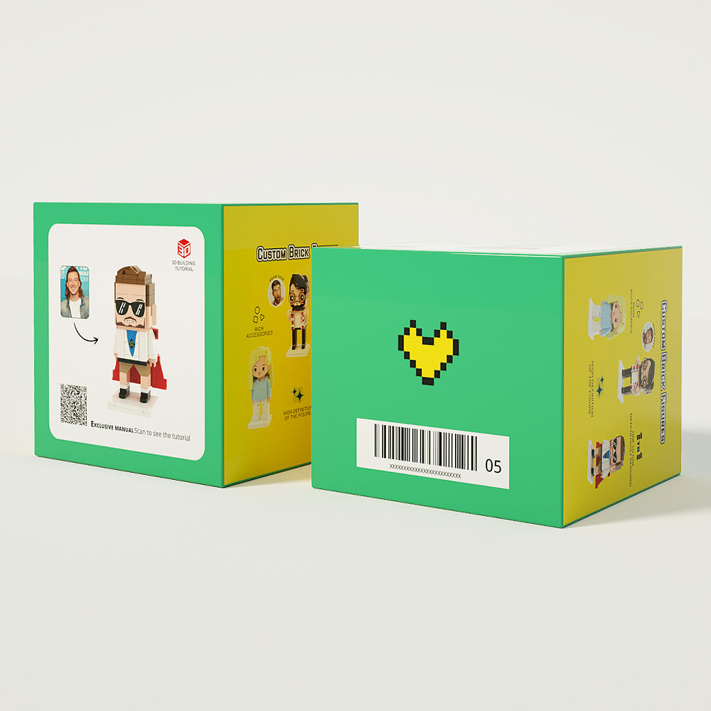 Personalized Photo Brick Art Portrait | Perfect Gift,3D Preview Custom, Gift For Him