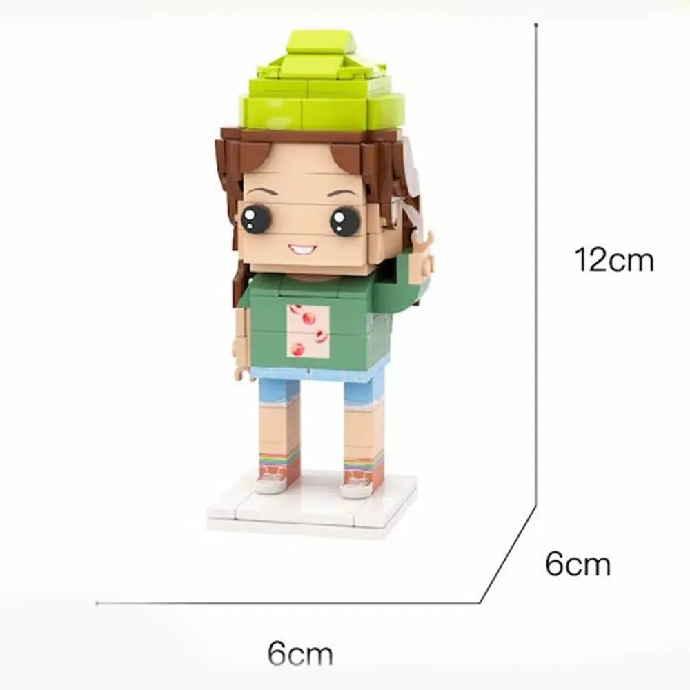 3D Preview Custom Photo Brick Art Portrait | Perfect Gift