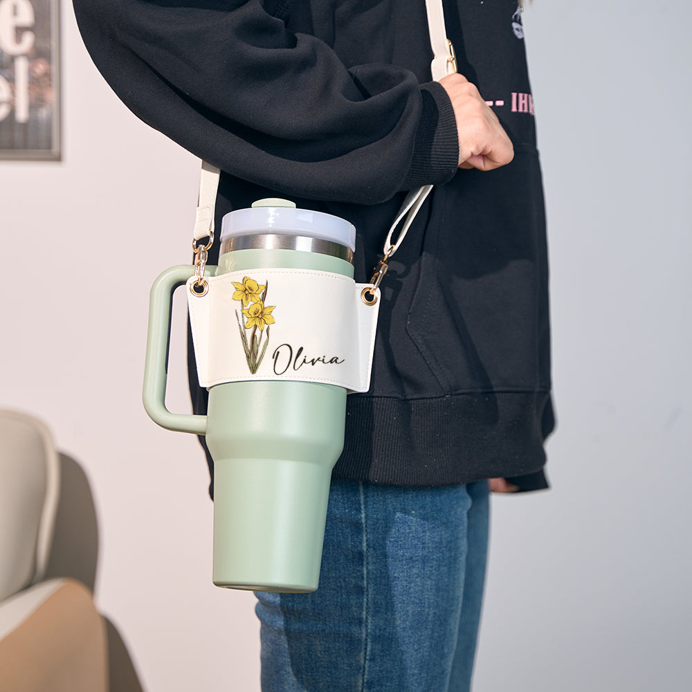 Bloom Bottle Carrier™ – Personalized Birth Flower Bag | Gift