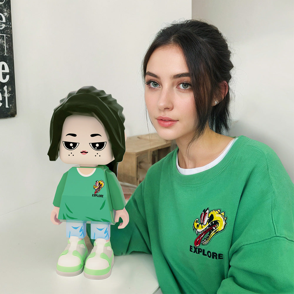 Fully Customizable Cute Giant Minifigs Personalized Full-Body Brick Figure Gift for Her Production Time: 7–10 Working Days