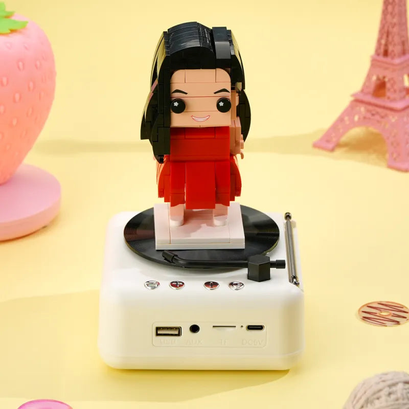 Brick Speaker Buddy™ – Custom Figure with Music Base | Fun Gift for Him