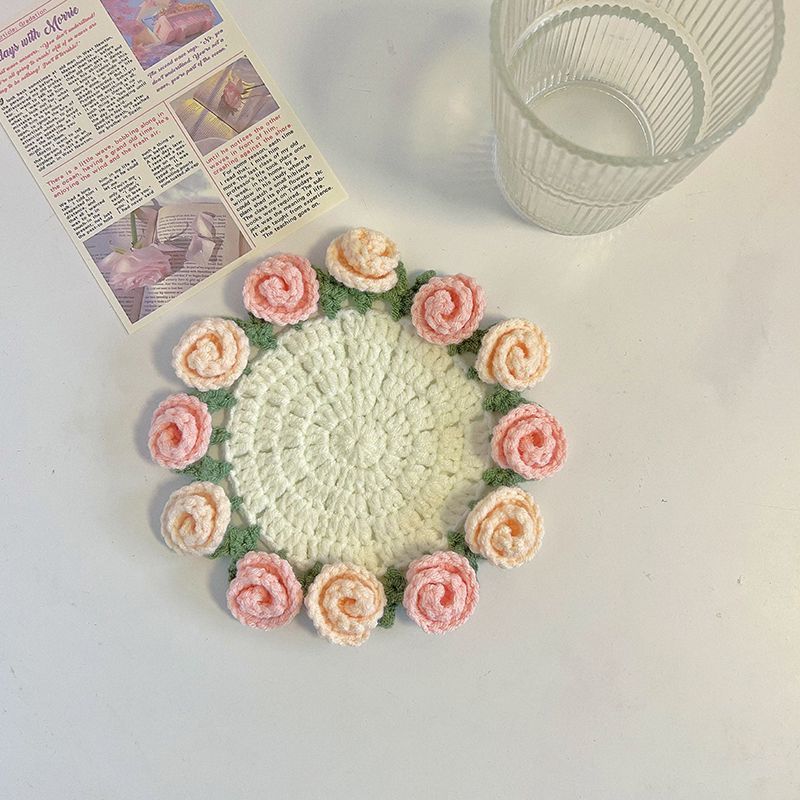 Bloom Coaster™ – Handmade Crochet Flower Gift | Cozy Home