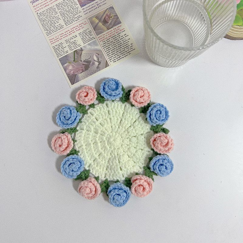 Bloom Coaster™ – Handmade Crochet Flower Gift | Cozy Home