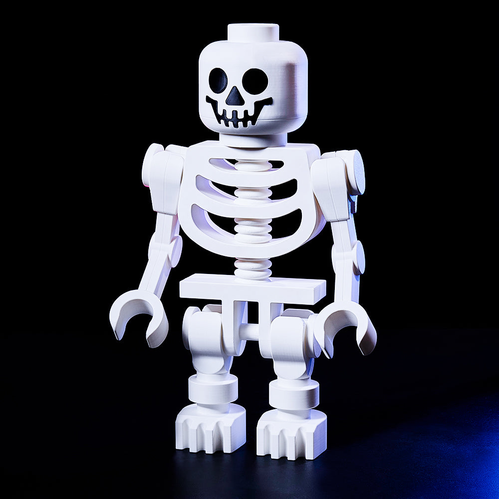 3D Print Enchanting Giant White Skeleton Figures Decoration