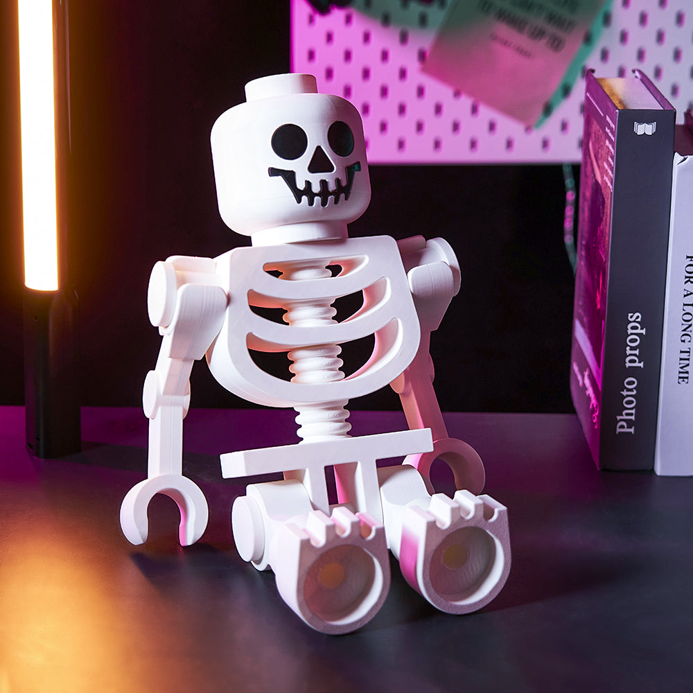 3D Print Enchanting Giant White Skeleton Figures Decoration