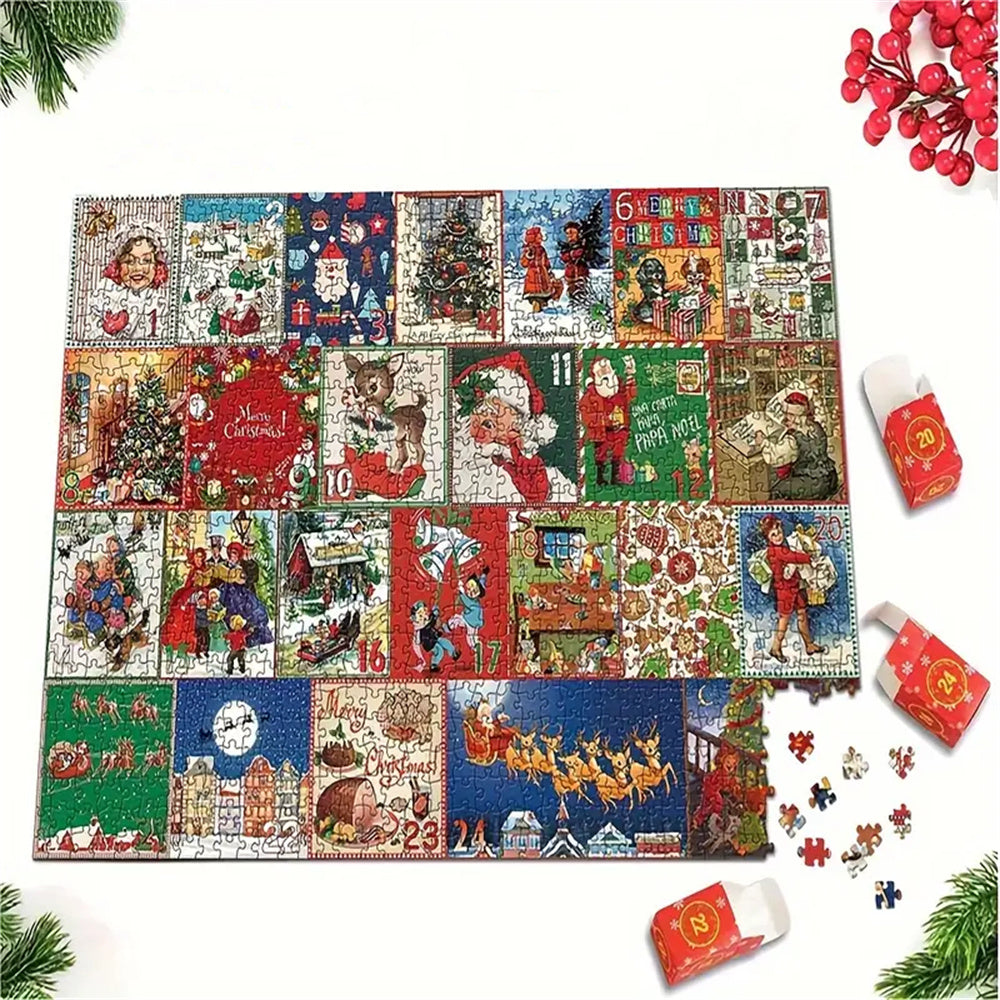 Advent Calendar Christmas Jigsaw Puzzle - 24 Boxes Christmas