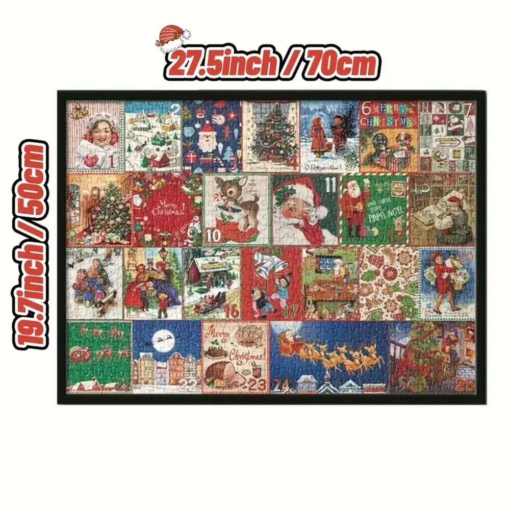 Advent Calendar Christmas Jigsaw Puzzle - 24 Boxes Christmas