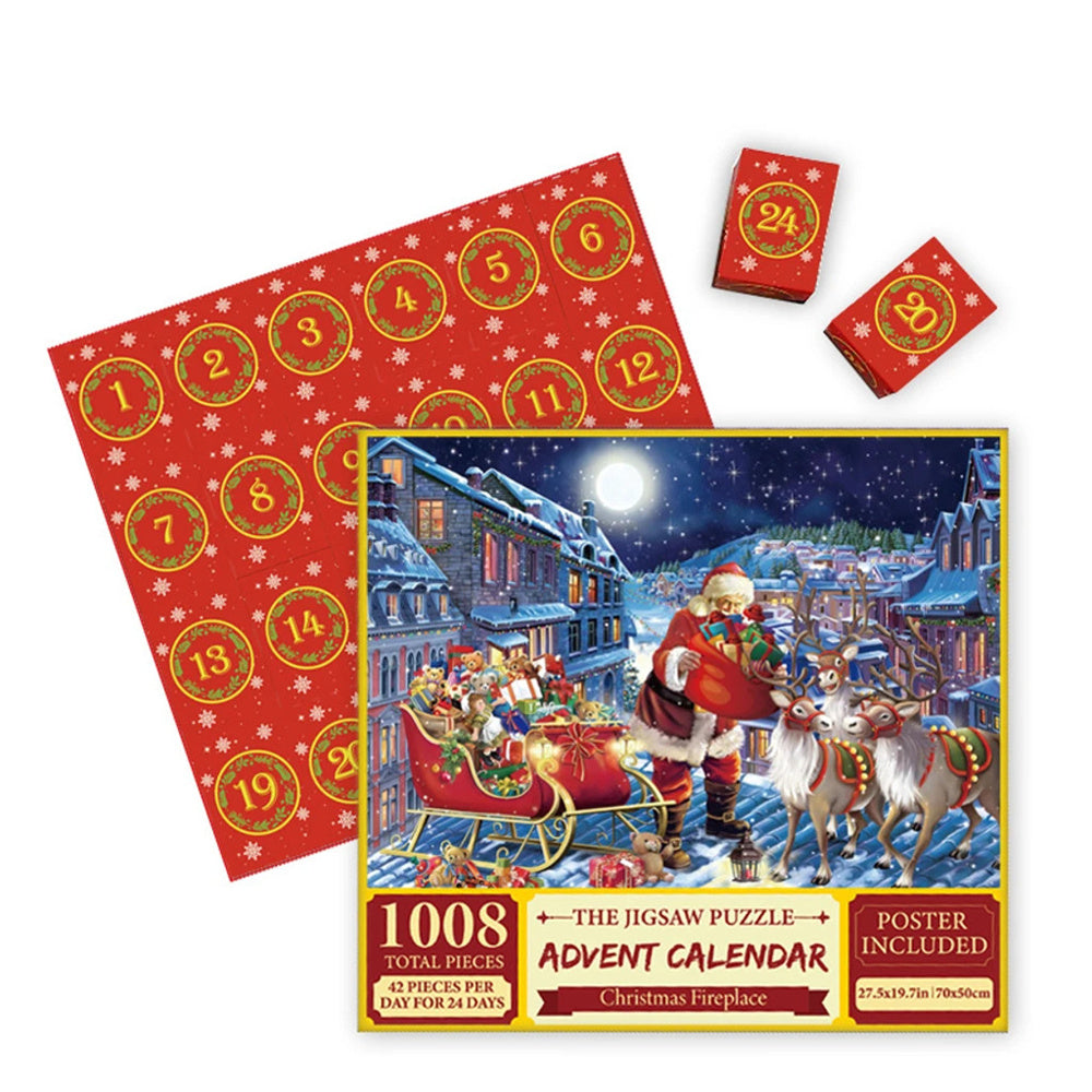 Advent Calendar Christmas Jigsaw Puzzle - 24 Boxes Christmas