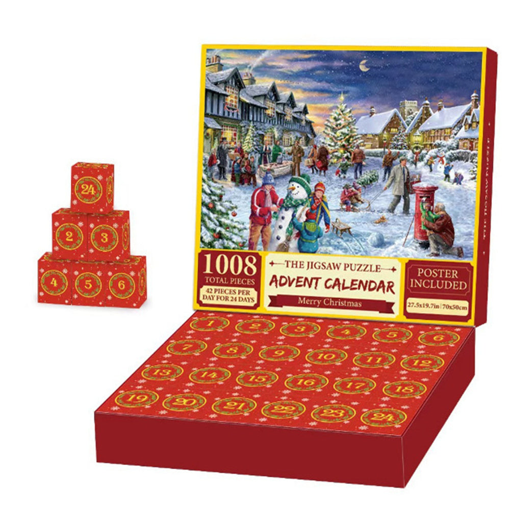 Advent Calendar Christmas Jigsaw Puzzle - 24 Boxes Christmas