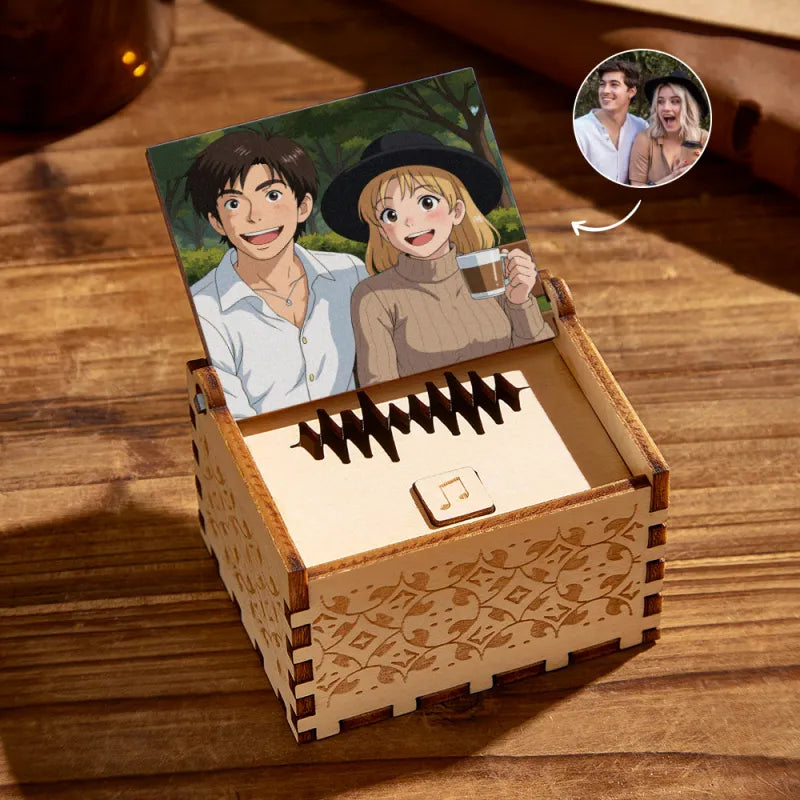 Anime Music Box™ – Custom Song & Photo | Gift for Anime
