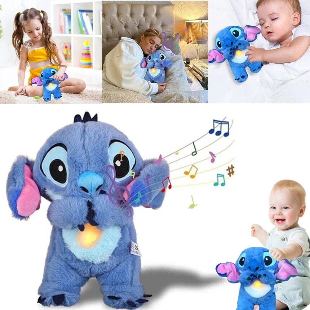 Stitch Comfort Plush – Breathing Toy with Lights & Lullabies | Anxiety Relief Plush for Kids & Adults