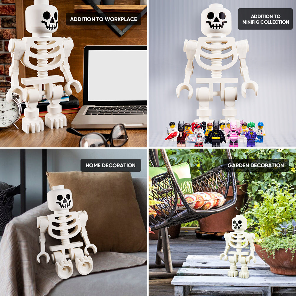 3D Print Enchanting Giant White Skeleton Figures Decoration