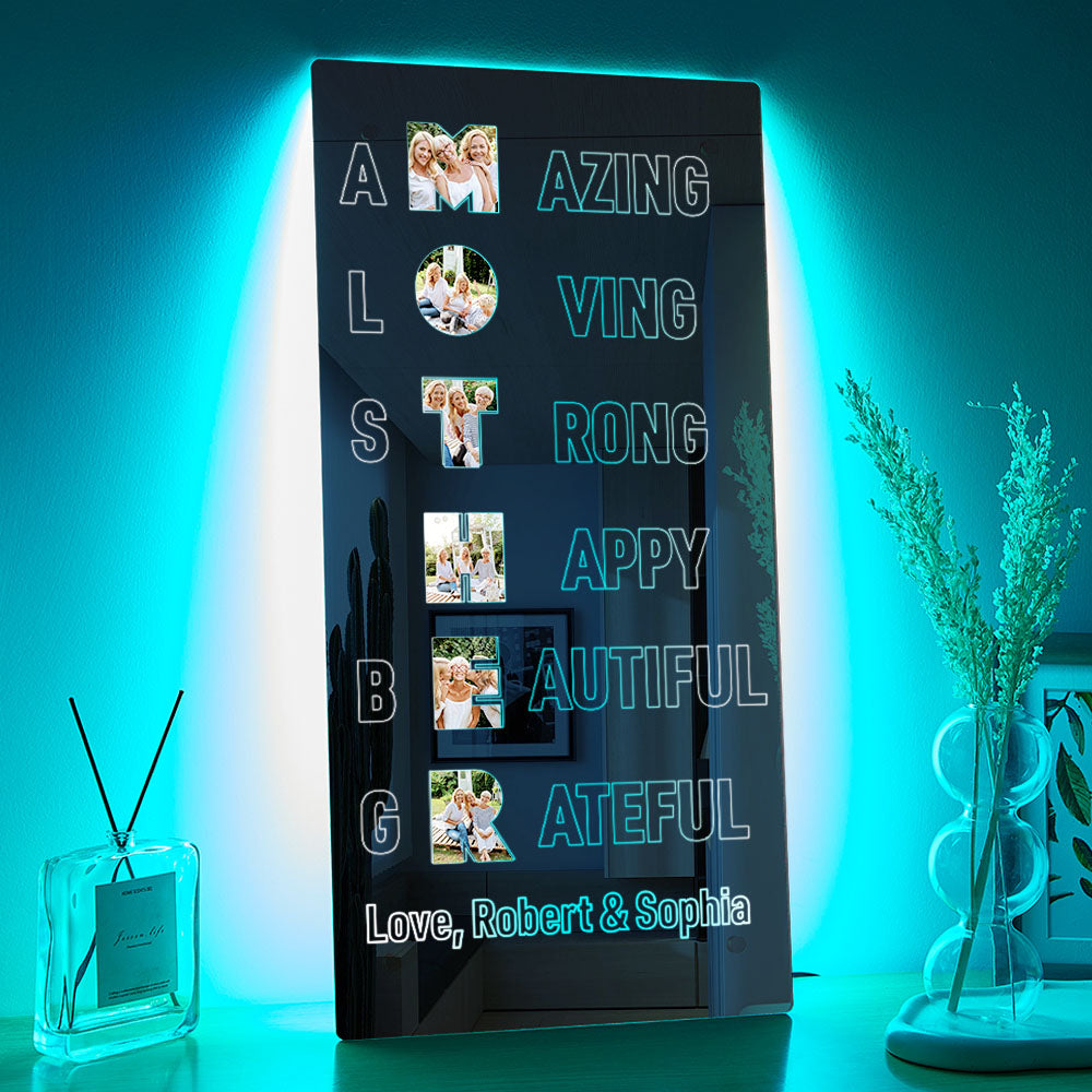 Mirror Light™ – Custom Photo Lamp | Mother’s Day Gift for Mom