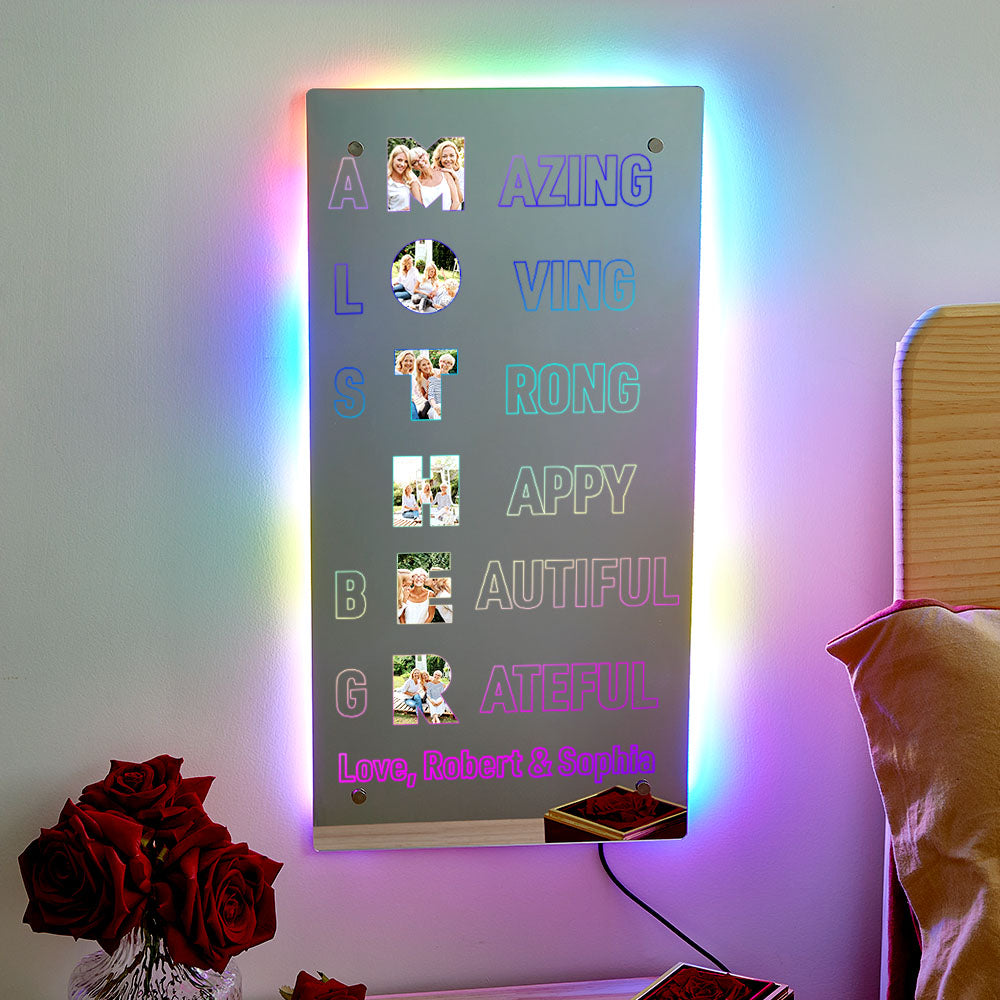 Mirror Light™ – Custom Photo Lamp | Mother’s Day Gift for Mom