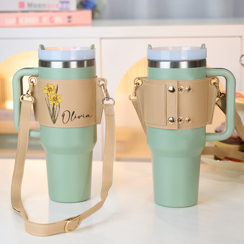 Bloom Bottle Carrier™ – Personalized Birth Flower Bag | Gift