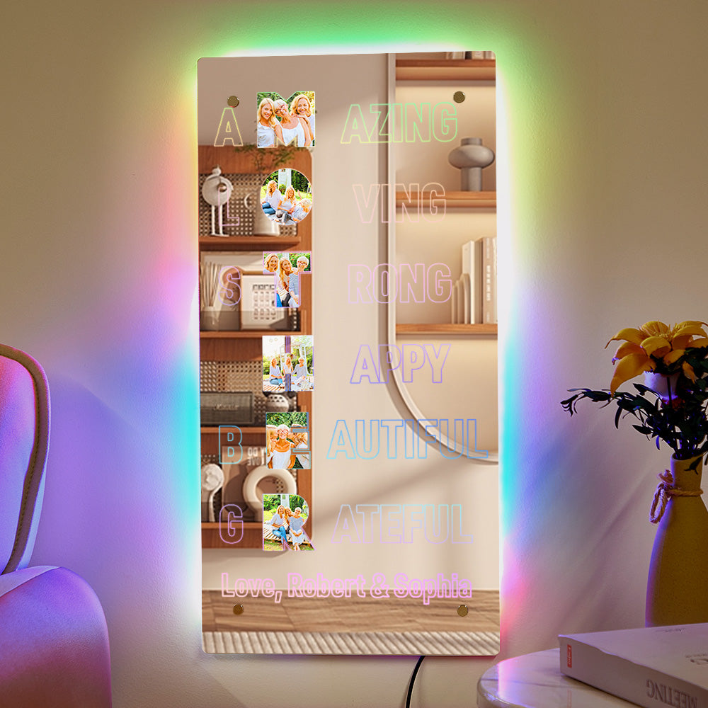 Mirror Light™ – Custom Photo Lamp | Mother’s Day Gift for Mom