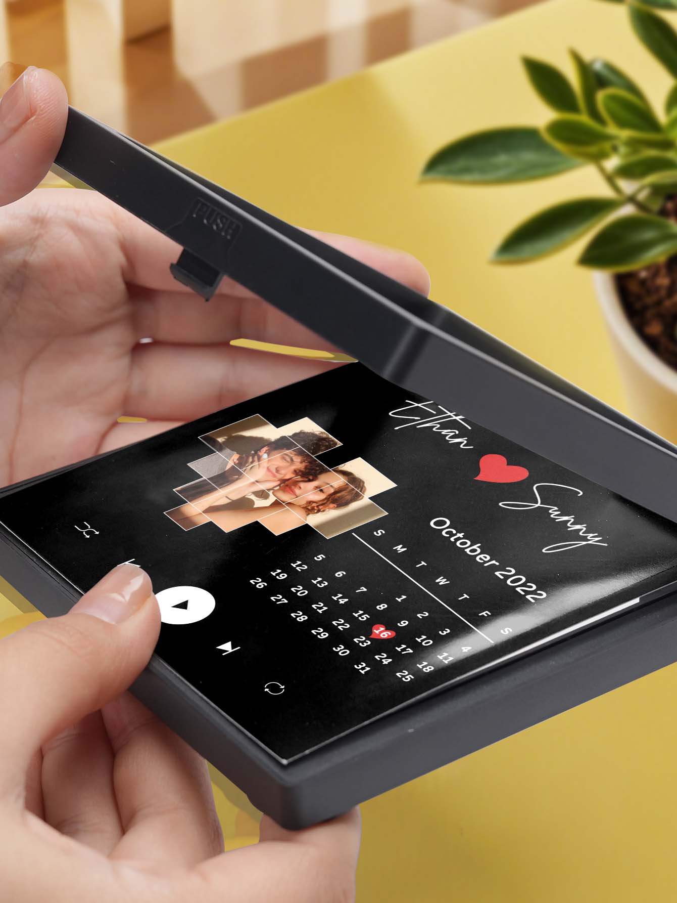 Memory Magnet™ – Personalized Photo Calendar with Music | Unique Gift for Family