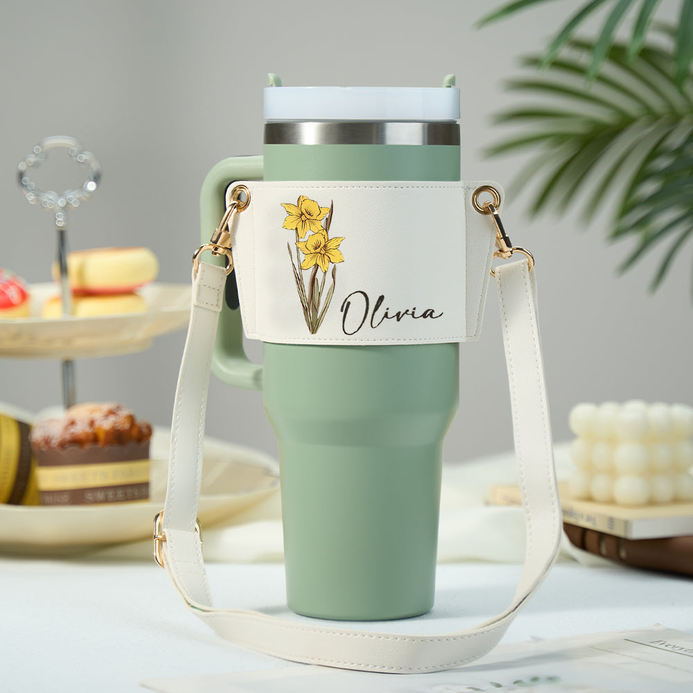 Bloom Bottle Carrier™ – Personalized Birth Flower Bag | Gift