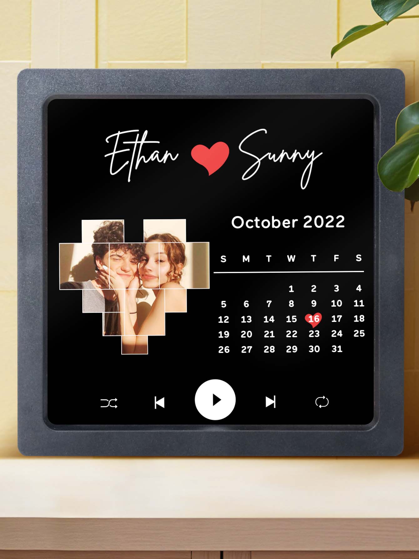 Memory Magnet™ – Personalized Photo Calendar with Music | Unique Gift for Family