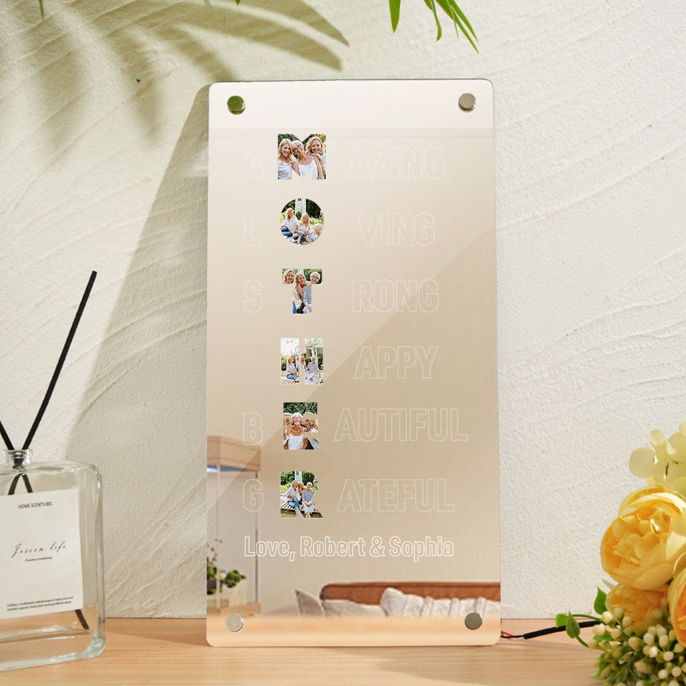 Mirror Light™ – Custom Photo Lamp | Mother’s Day Gift for Mom