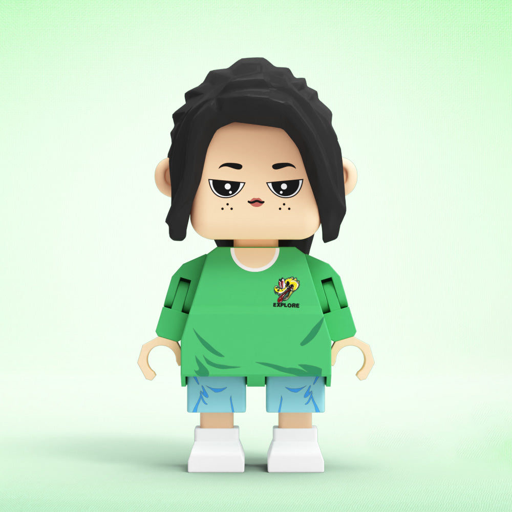 Fully Customizable Cute Giant Minifigs Personalized Full-Body Brick Figure Gift for Her Production Time: 7–10 Working Days