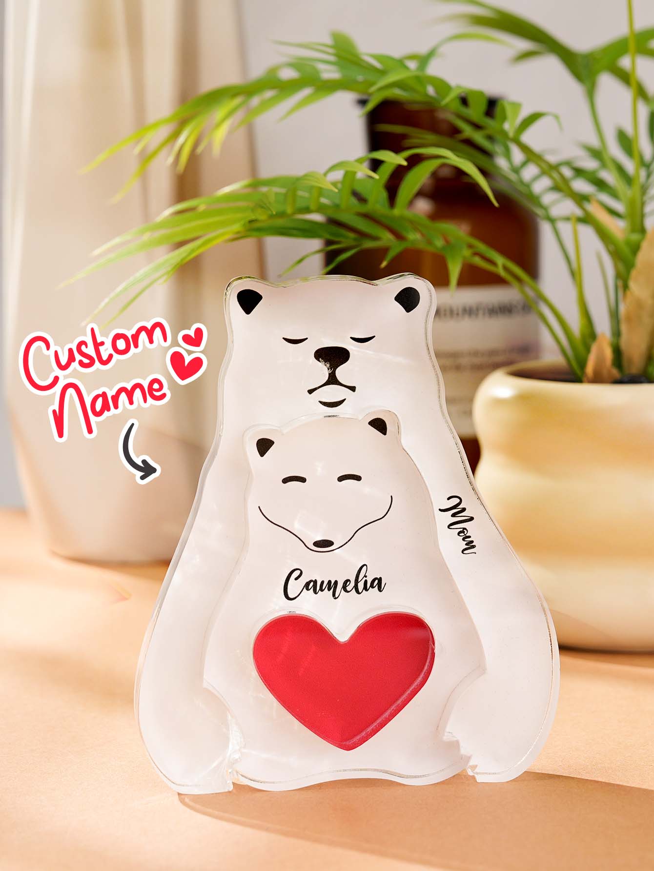 Family Bear Puzzle™ – Personalized Wooden Block Gift | Family Gift for Parents