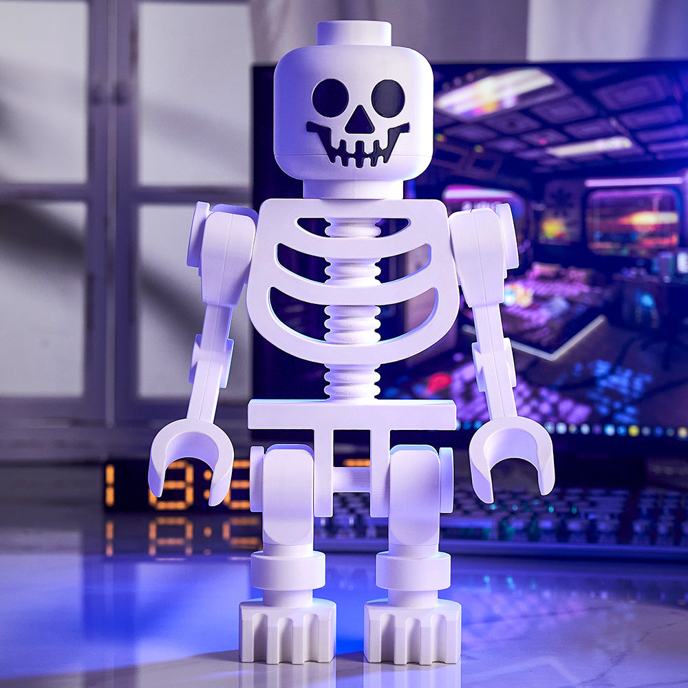 3D Print Enchanting Giant White Skeleton Figures Decoration