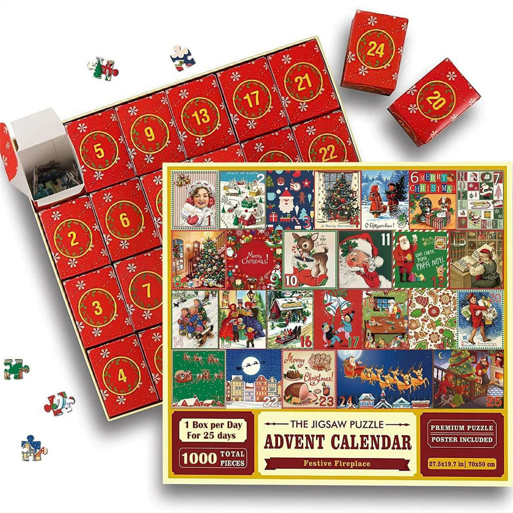Advent Calendar Christmas Jigsaw Puzzle - 24 Boxes Christmas