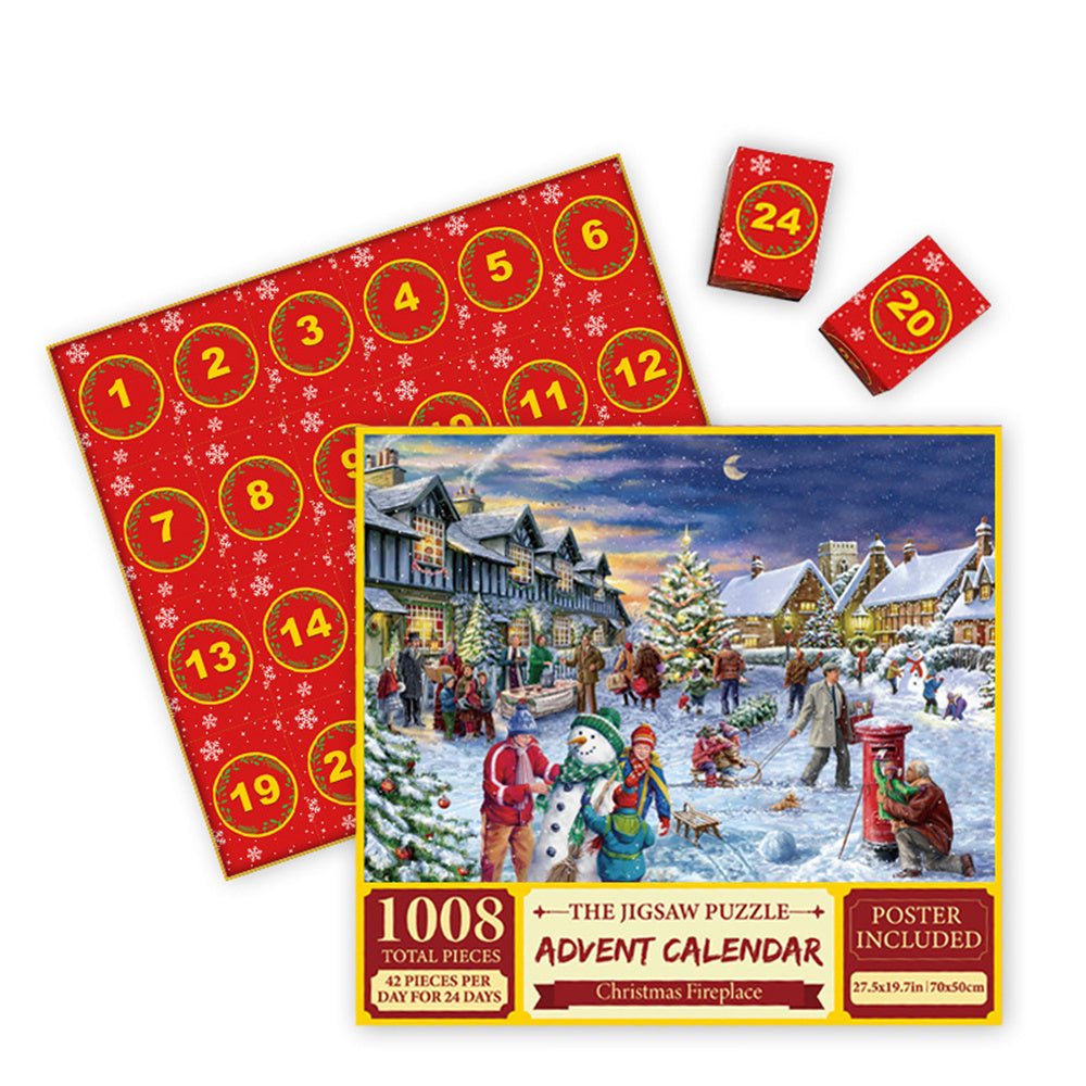 Advent Calendar Christmas Jigsaw Puzzle - 24 Boxes Christmas