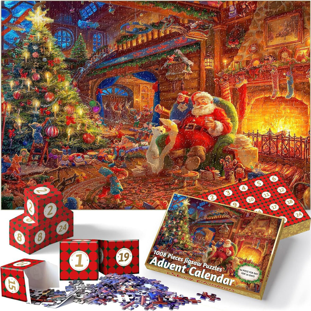 Advent Calendar Christmas Jigsaw Puzzle - 24 Boxes Christmas
