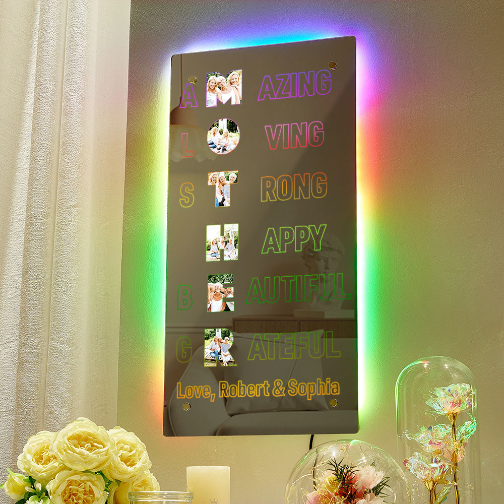Mirror Light™ – Custom Photo Lamp | Mother’s Day Gift for Mom