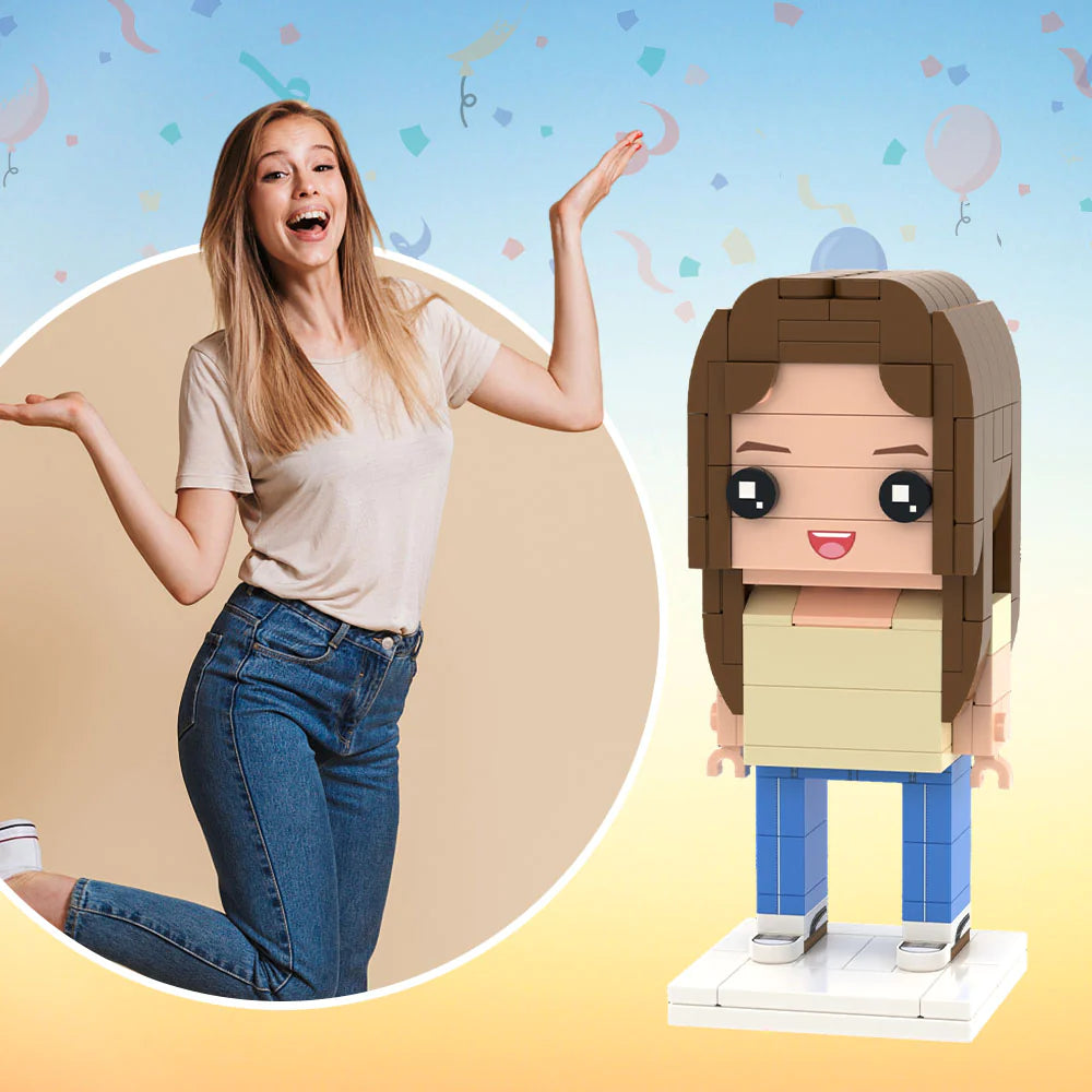 Personalized Photo Brick Art Portrait | Perfect Gift,3D Preview Custom, Gift For Him