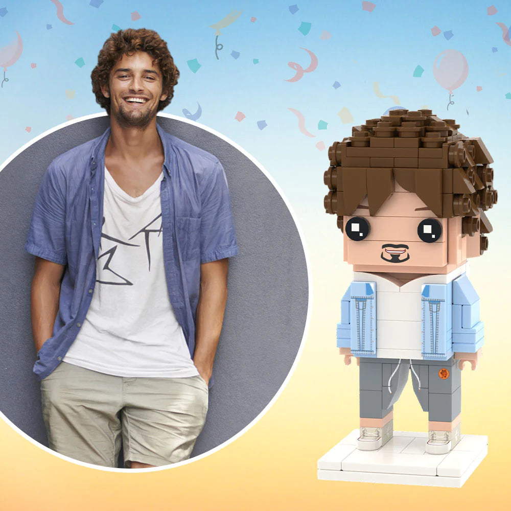 Personalized Photo Brick Art Portrait | Perfect Gift,3D Preview Custom, Gift For Him